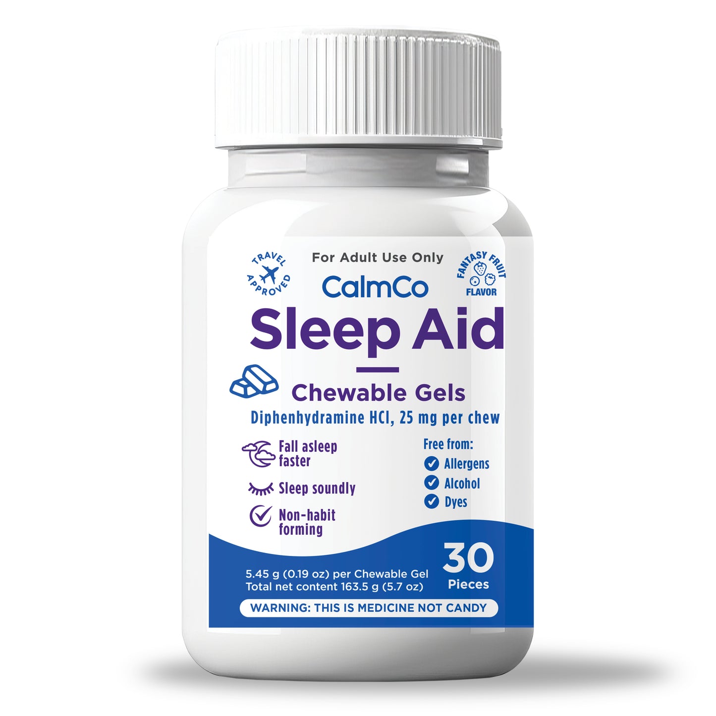 Sleep Aid Chewable Gels 30 Count