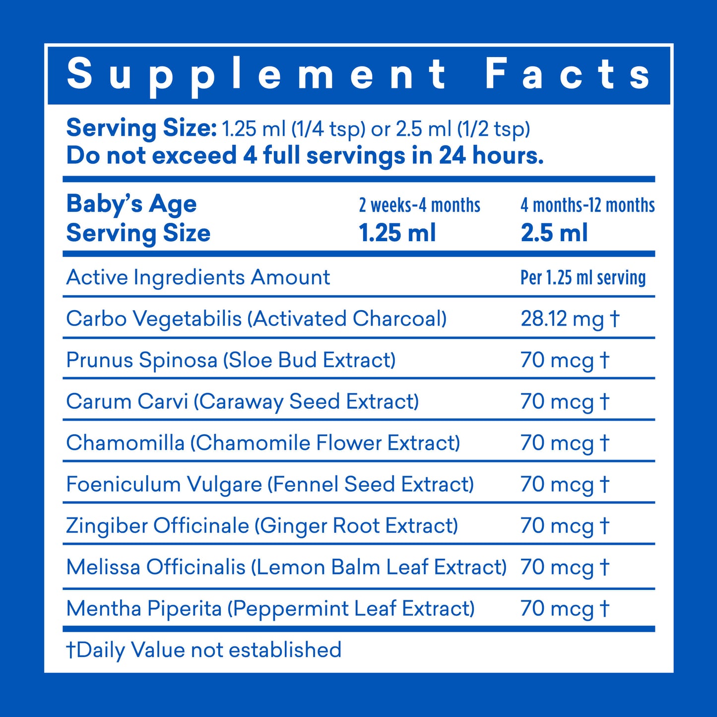 Colic Calm Liquid Dietary Supplement Gripe Water