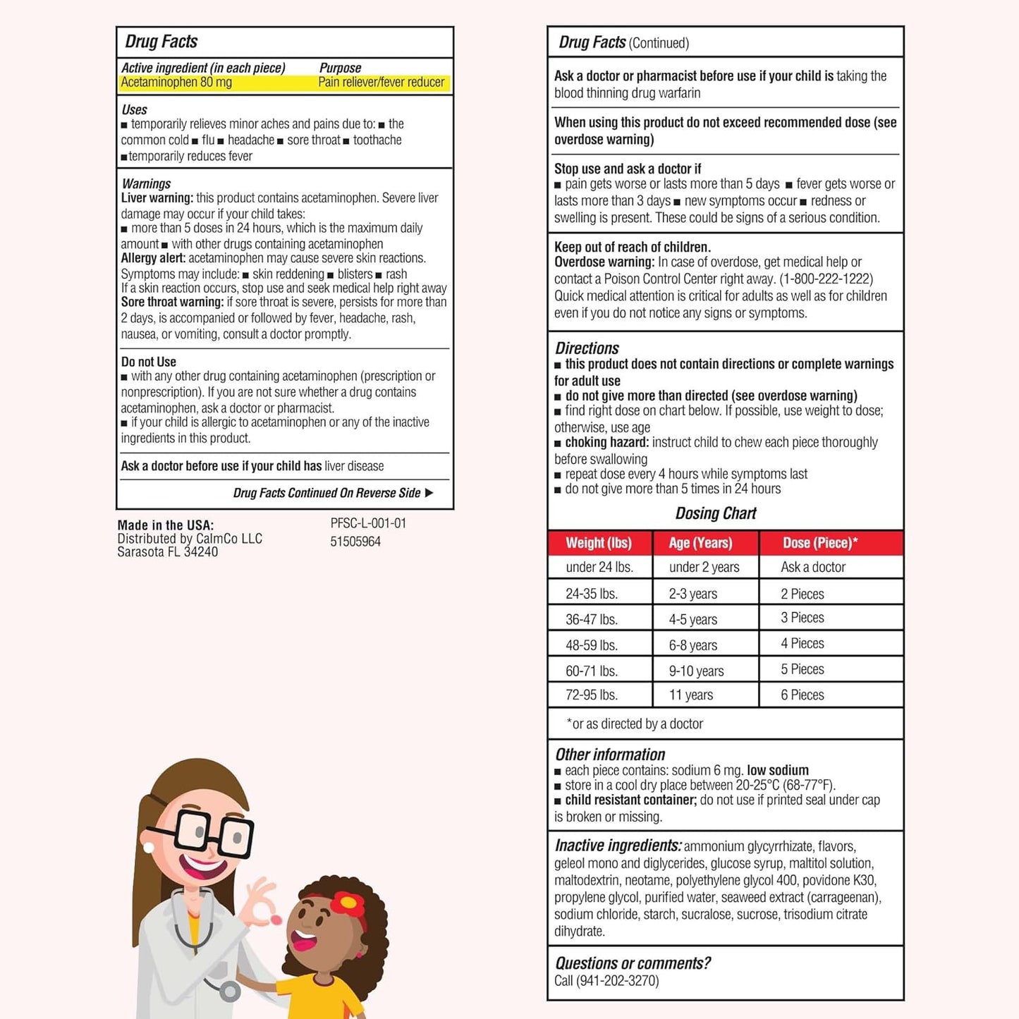 DrKids Children's Pain + Fever Gummy Bites