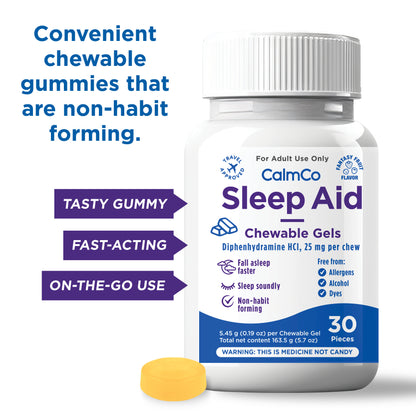 Sleep Aid Chewable Gels 30 Count