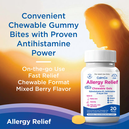 Allergy Relief Chewable Gels (Mixed Berry)