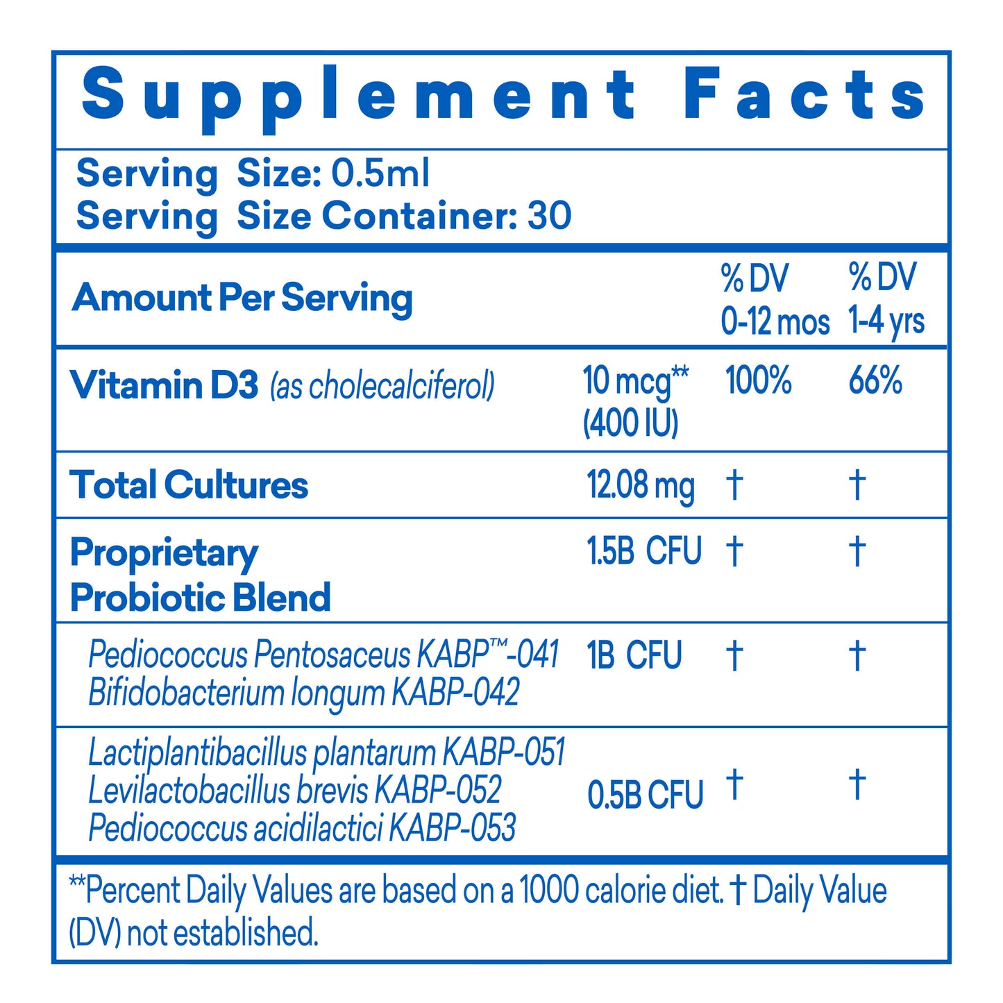 CalmCo Probiotic Vitamin D Drops