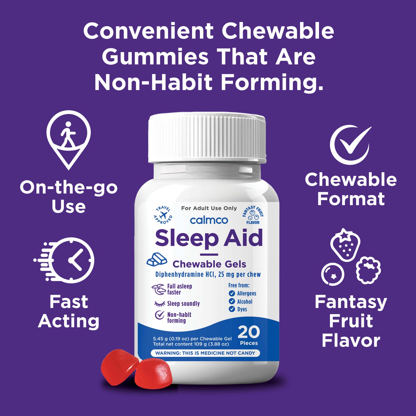 Sleep Aid Chewable Gels