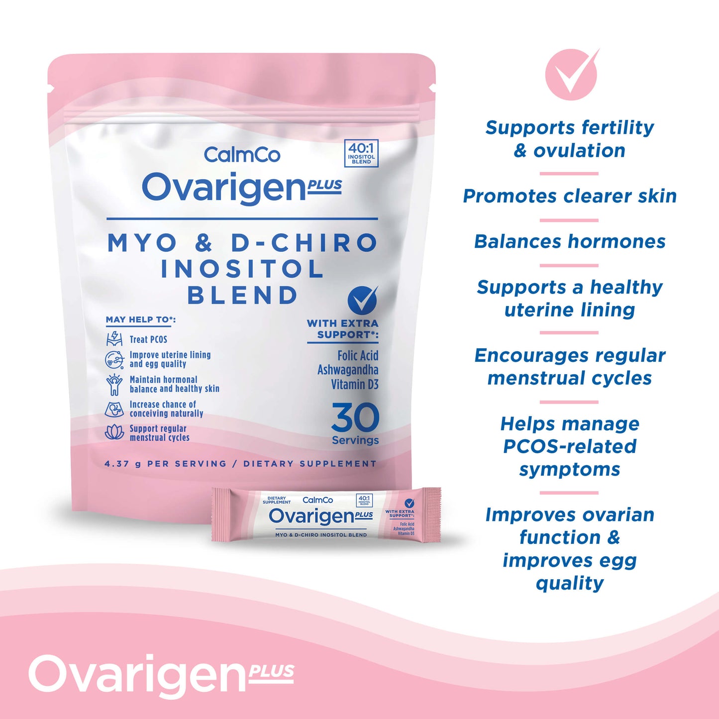Ovarigen PLUS Myo & D-Chiro Inositol Blend Sachets