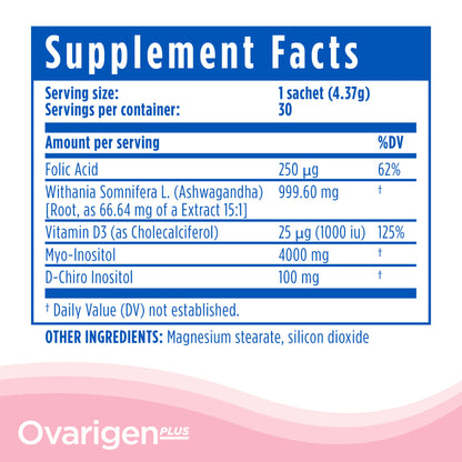 Ovarigen PLUS Myo & D-Chiro Inositol Blend Sachets