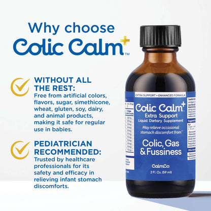 Colic Calm Plus Liquid Dietary Supplement Gripe Water (Extra Strength)