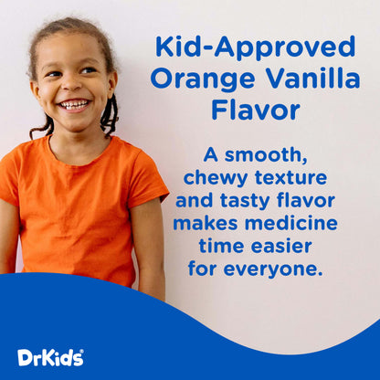 DrKids Children's Pain & Fever Gummy Bites (Orange Vanilla)
