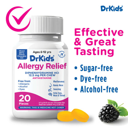 DrKids Allergy Relief Chewable Gels (Mixed Berry)