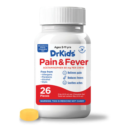 DrKids Children’s Pain & Fever Chewable Gels (Strawberry)