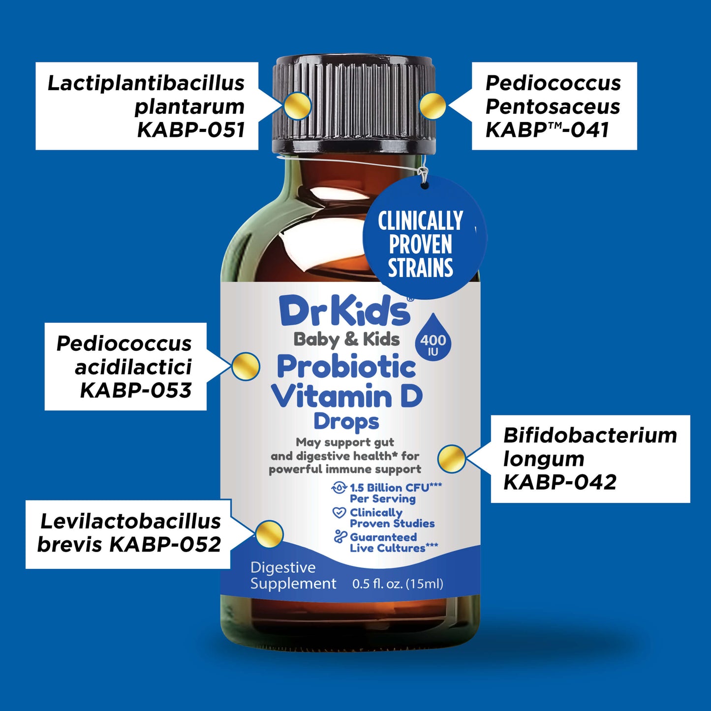 DrKids Probiotic Vitamin D Drops