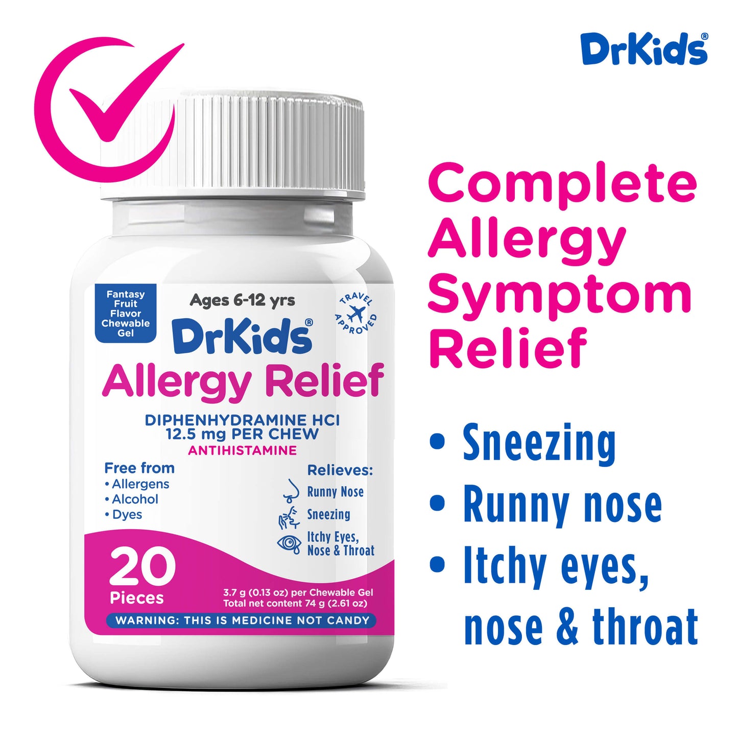 DrKids Allergy Relief Chewable Gels
