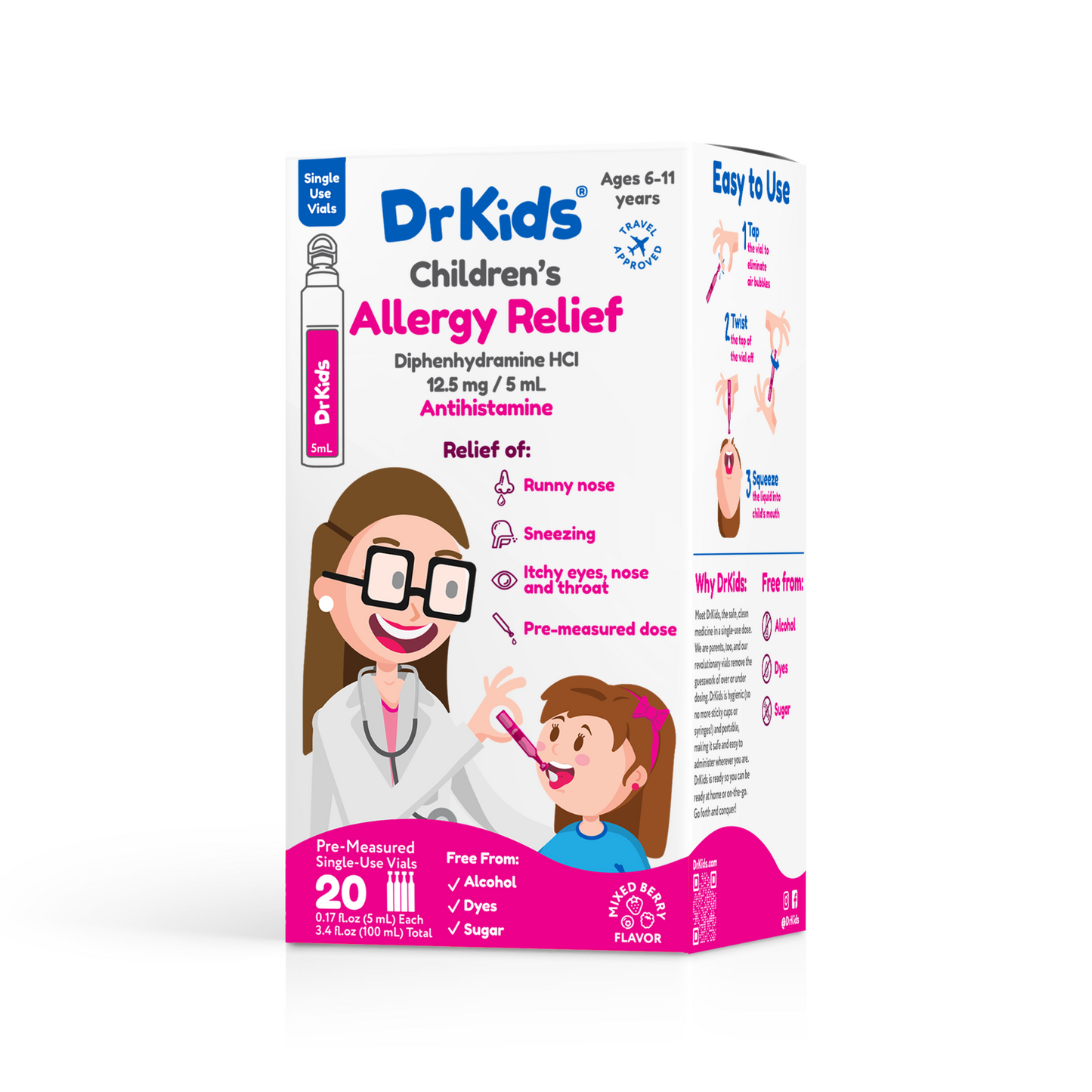 DrKids Children's Allergy Relief Single-Use Vials