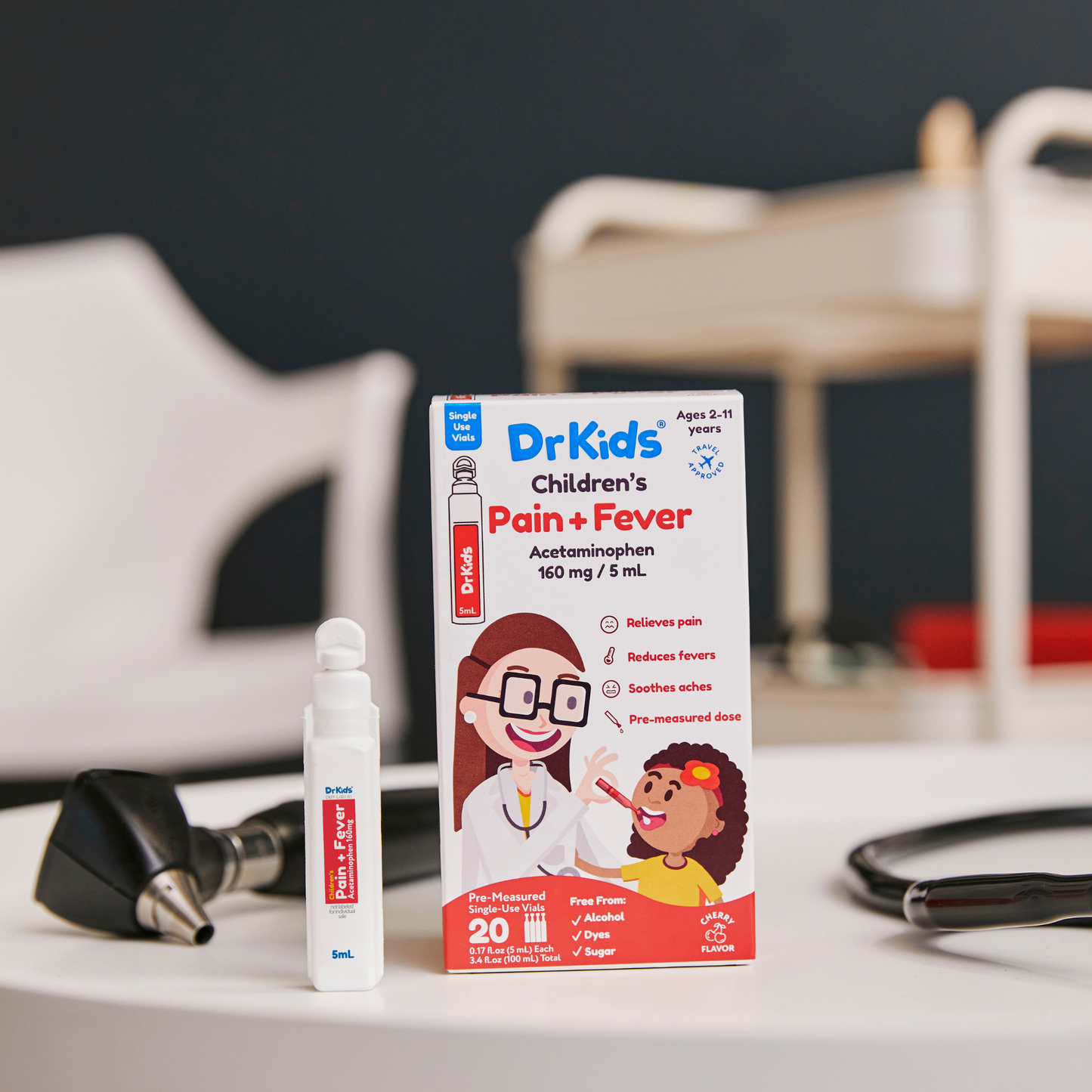 DrKids Children's Pain + Fever Single-Use Vials